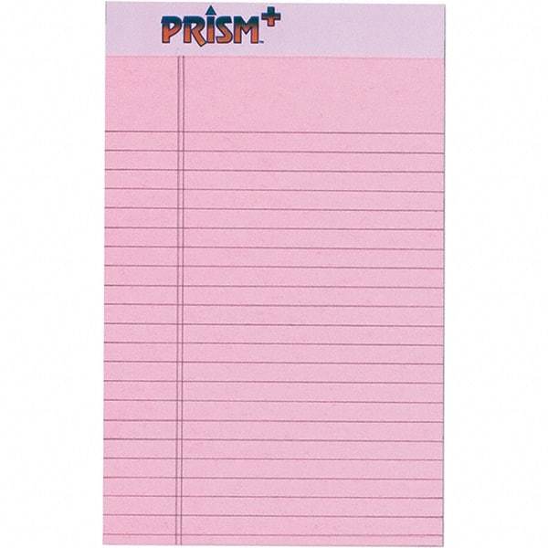 TOPS - 50 Sheet, 5 x 8", Narrow Legal Pad - Pastel Pink - A1 Tooling