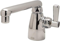 Zurn - Swing Spout/Nozzle, Two Handle, Chrome Plated Single Hole Mount, Laboratory Faucet - Lever Handle - A1 Tooling