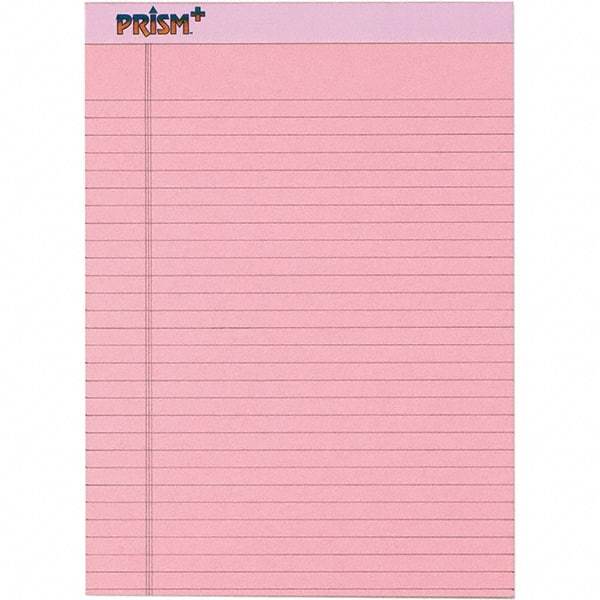 TOPS - 50 Sheet, 8-1/2 x 11-3/4", Legal/Wide (Style) Legal Pad - Pastel Pink - A1 Tooling