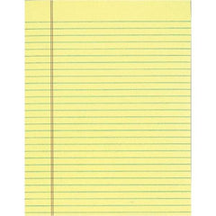 TOPS - 50 Sheet, 8-1/2 x 11", Legal/Wide (Style) Legal Pad - Canary - A1 Tooling