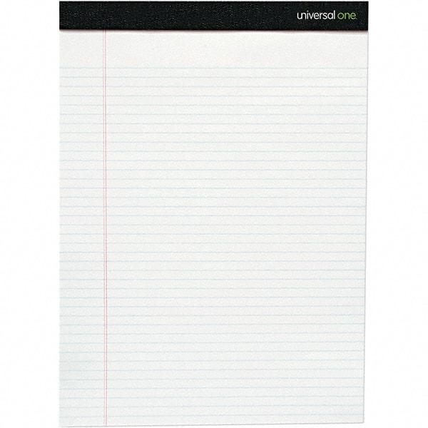 Universal One - 50 Sheet, 8-1/2 x 11-3/4", Legal/Wide (Style) Writing Pad - White - A1 Tooling