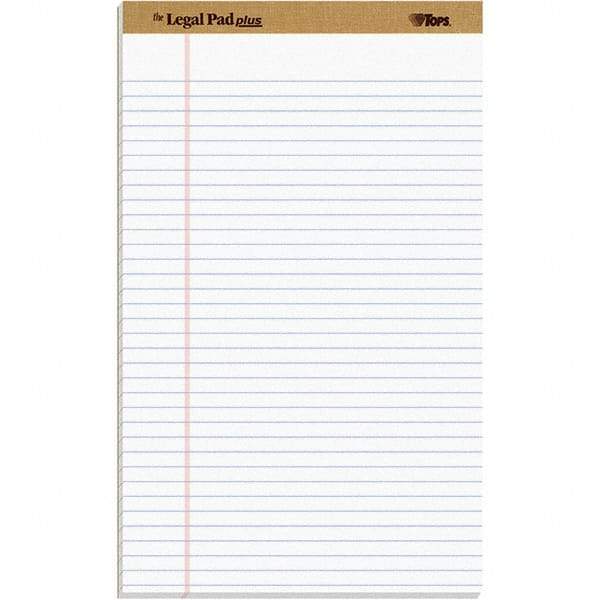 TOPS - 50 Sheet, 8-1/2 x 14", Legal/Wide (Style) Legal Pad - White - A1 Tooling