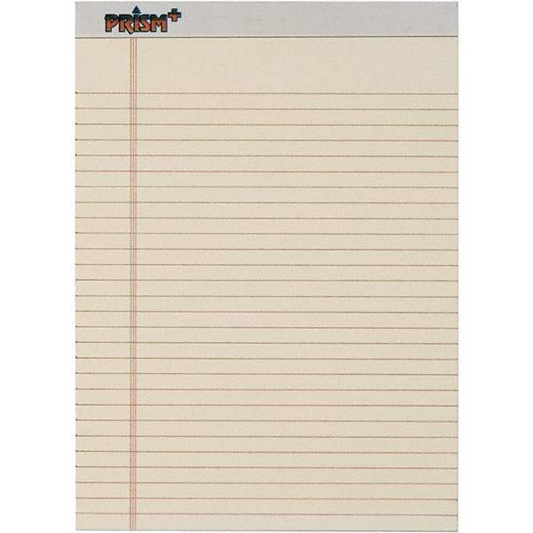 TOPS - 50 Sheet, 8-1/2 x 11-3/4", Legal/Wide (Style) Legal Pad - Pastel Ivory - A1 Tooling