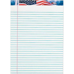 TOPS - 50 Sheet, 8-1/2 x 11-3/4", Legal/Wide (Style) Writing Pad - Red, White & Blue - A1 Tooling