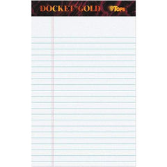 TOPS - 50 Sheet, 6 x 8", Narrow Writing Pad - White - A1 Tooling