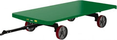 Valley Craft - 4,000 Lb Capacity Steel Quad Steer Trailer System - Steel Deck, 48" OAW, 96" Platform Length x 19-1/2" Platform Height, Polyurethane Casters - A1 Tooling