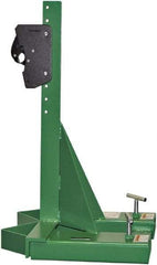 Valley Craft - 1,000 Lb Load Capacity, 30, 55 & 85 Gal Forklift Drum Handler - Steel Wheels - A1 Tooling