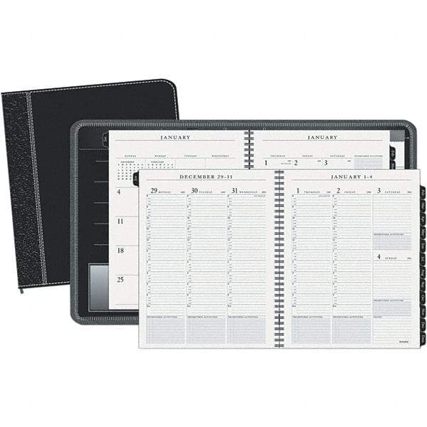 AT-A-GLANCE - 128 Sheet, 8-1/4 x 10-7/8", Weekly/Monthly Appointment Book - Black - A1 Tooling