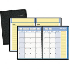 AT-A-GLANCE - 24 Sheet, 6-7/8 x 8-3/4", Monthly Planner - Black - A1 Tooling