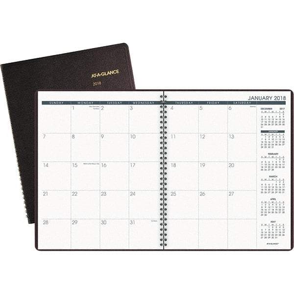 AT-A-GLANCE - 24 Sheet, 8-7/8 x 11", Monthly Planner - Winestone - A1 Tooling