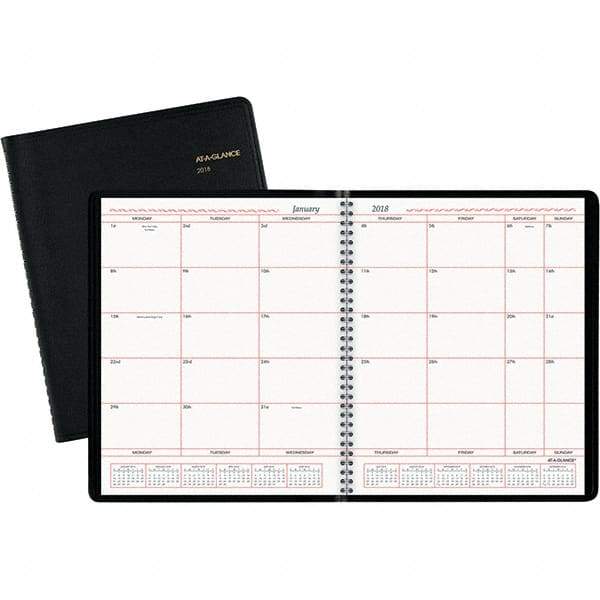 AT-A-GLANCE - 24 Sheet, 8 x 10", Monthly Planner - Black - A1 Tooling