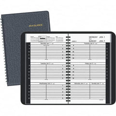 AT-A-GLANCE - 104 Sheet, 4-7/8 x 8", Weekly Appointment Book - Black - A1 Tooling