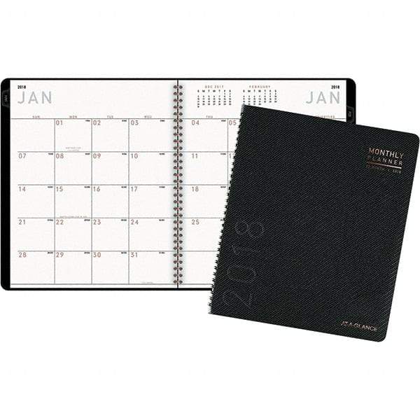 AT-A-GLANCE - 24 Sheet, 8-7/8 x 11", Monthly Planner - Graphite - A1 Tooling