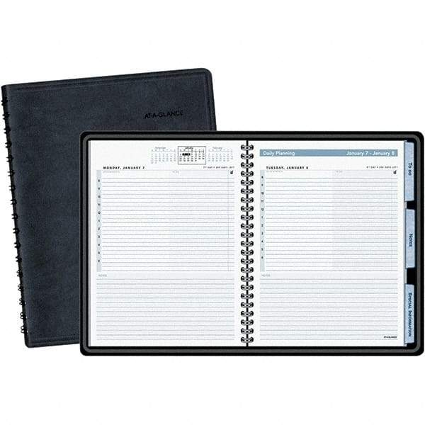 AT-A-GLANCE - 400 Sheet, 6-7/8 x 8-3/4", Appointment Book - Black - A1 Tooling