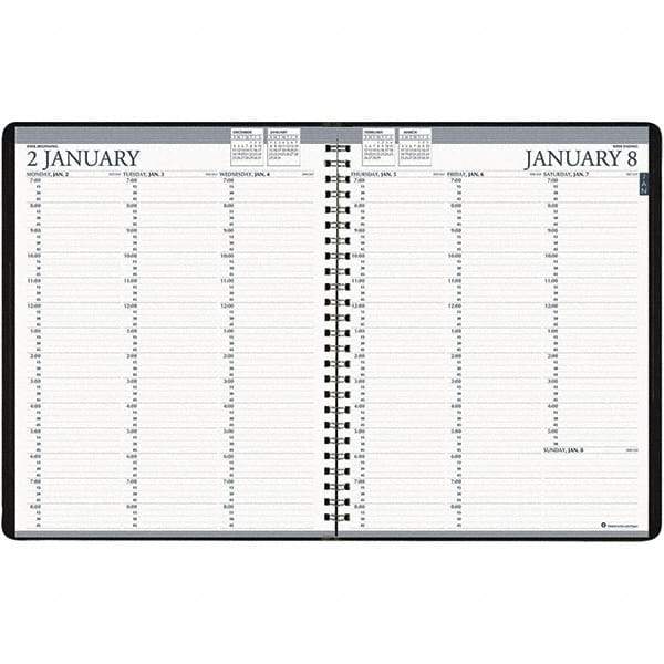 House of Doolittle - 224 Sheet, 8-1/2 x 11", Weekly Planner - Black - A1 Tooling