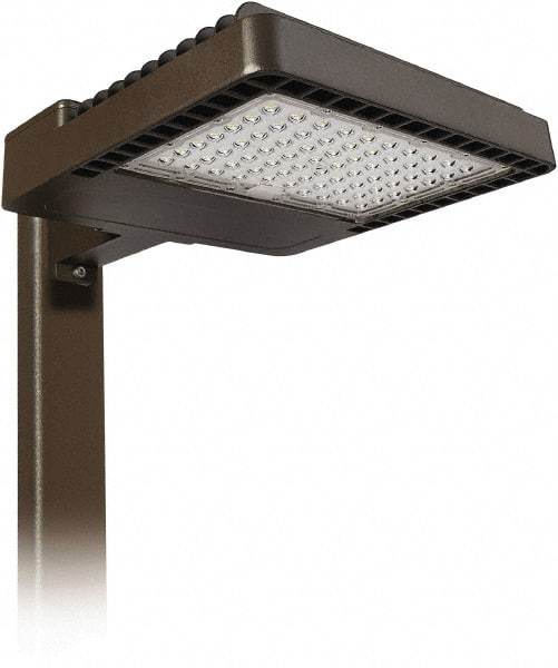 Philips - 150 Watt LED Area Light - Clear Glass Lens, Mogul Base, Pole Mount, 120 to 277 Volts, IP66 Ingress Protection, 19.4" Long x 4.3" High x 13.6" Wide - A1 Tooling