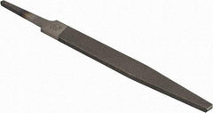 PFERD - 4" Long, Smooth Cut, Flat American-Pattern File - Single, Double Cut, 0.09" Overall Thickness, Tang - A1 Tooling