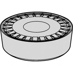 RCMX2507M0TUPG KCP25B Carbide Turning Insert TiOCN Finish, Neutral, 25mm Inscribed Circle, 0″ Corner Radius, Round