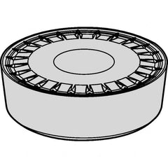 Kennametal - RCMX2507M0 UP Grade KCP10B Carbide Turning Insert - TiOCN Finish, Round, 63/64" Inscr Circle, 5/16" Thick - A1 Tooling