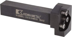 Kennametal - External Thread, 170.25mm OAL, Left Hand Indexable Grooving Cutoff Toolholder - 32mm Shank Height x 32mm Shank Width, KGME Toolholder Style, Series A4 - A1 Tooling