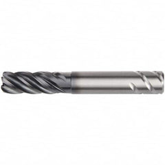 Kennametal - 14mm, 5 Flute, Single End, Solid Carbide, 1mm Corner Radius End Mill - 84mm OAL, 38° Helix, Right Hand Flute, 26mm LOC, Right Hand Cut, 42mm Extended Reach - A1 Tooling