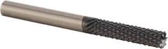 Kennametal - 10mm Diam, Burr End, Solid Carbide Diamond Pattern Router Bit - Right Hand Cut, 3-15/16" OAL, Use on Composites, Fiberglass - A1 Tooling