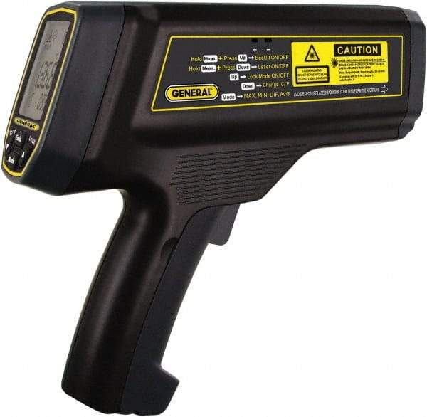 General - 200 to 1200°C (392 to 4352°F) Infrared Thermometer - 100:1 Distance to Spot Ratio - A1 Tooling