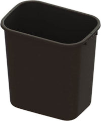 O-Cedar - 28 Qt Black Rectangle Trash Can - Plastic, 15" High x 15.07" Long x 10.4" Wide - A1 Tooling