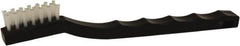 O-Cedar - 1/2" Bristle Length, Nylon Cleaning & Finishing Brush - 1" Wide Head, 7" OAL, Black, Plastic Block - A1 Tooling