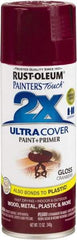 Rust-Oleum - Cranberry, Gloss, Enamel Spray Paint - 8 Sq Ft per Can, 12 oz Container, Use on Multipurpose - A1 Tooling