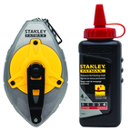 STANLEY® FATMAX® Aluminum Chalk Line Reel with 4 oz. Red Chalk - A1 Tooling