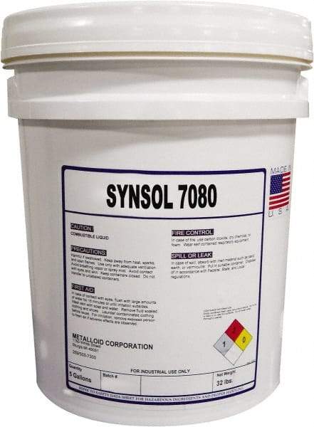 Metalloid - SynSol 7080, 5 Gal Pail Cutting Fluid - Semisynthetic - A1 Tooling