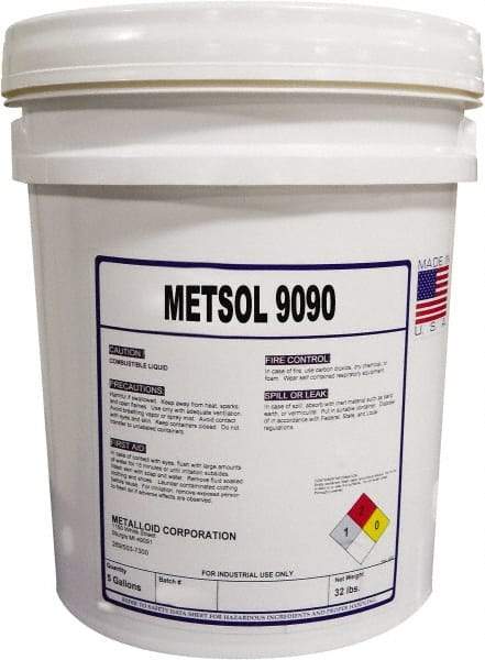 Metalloid - Metsol 9090, 5 Gal Pail Cutting Fluid - Water Soluble - A1 Tooling