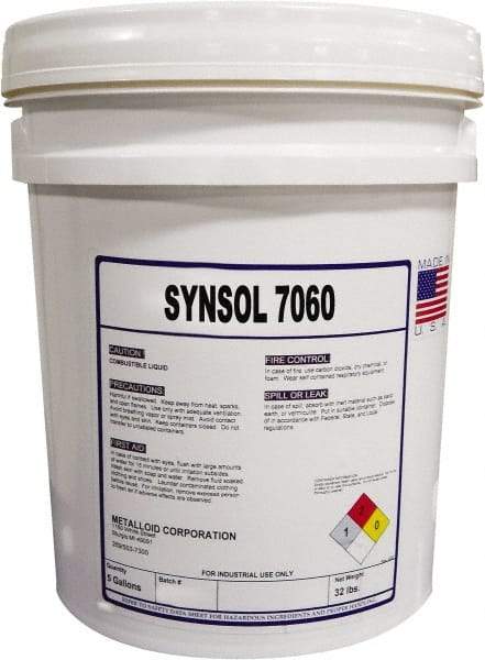 Metalloid - SynSol 7060, 5 Gal Pail Cutting Fluid - Semisynthetic - A1 Tooling