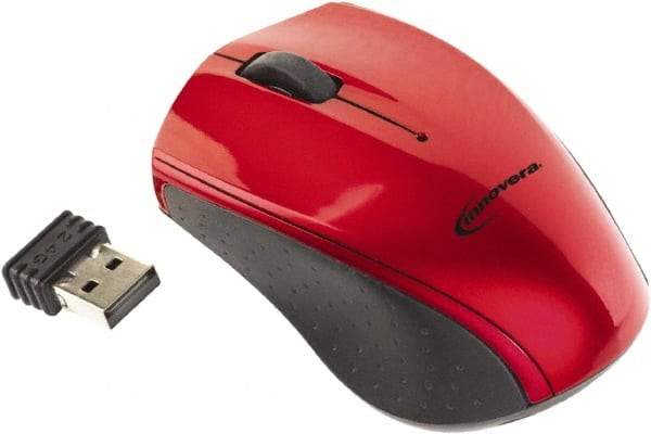 innovera - Red, Black Mouse - Use with Mac OS X, Windows 2000, XP, Vista, 7 - A1 Tooling