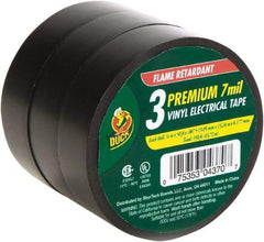 Duck - 3/4" x 50', Black Rubber Electrical Tape - 7 mil Thick - A1 Tooling