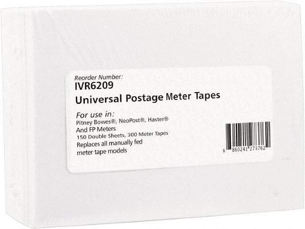 innovera - 5-1/4" Long, White Postage Label - For Pitney Bowes DM100i, DM200L, E700, E707, K700, Mailstation, P700 - A1 Tooling