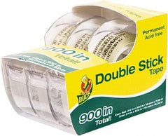 Duck - 1/2" x 25' Acrylic Adhesive Double Sided Tape - 6 mil Thick, Clear, Polypropylene Film Liner, Series DUC - A1 Tooling