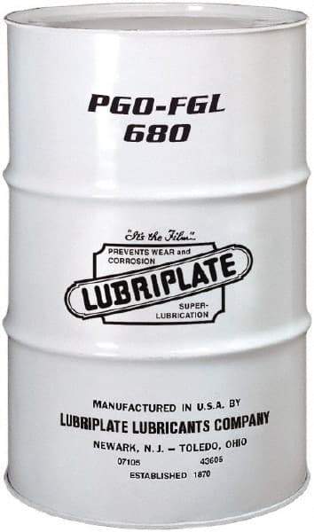 Lubriplate - 55 Gal Drum, Synthetic Gear Oil - 23°F to 449°F, 725 St Viscosity at 40°C, 122 St Viscosity at 100°C, ISO 680 - A1 Tooling