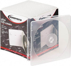 innovera - 1 Compartment, 5 Inch Wide x 3/16 Inch Deep x 5-5/8 Inch High, CD Case - Polypropylene, Clear - A1 Tooling