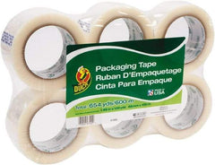 Duck - 1-7/8" x 110 Yd Clear Acrylic Adhesive Packaging Tape - Polypropylene Film Backing, 1.9 mil Thick, 25 Lb Tensile Strength, Series DUC - A1 Tooling