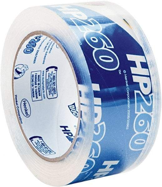 Duck - 1-7/8" x 60 Yd Clear Acrylic Adhesive Packaging Tape - Polypropylene Film Backing, 3.1 mil Thick, 31 Lb Tensile Strength, Series DUC - A1 Tooling