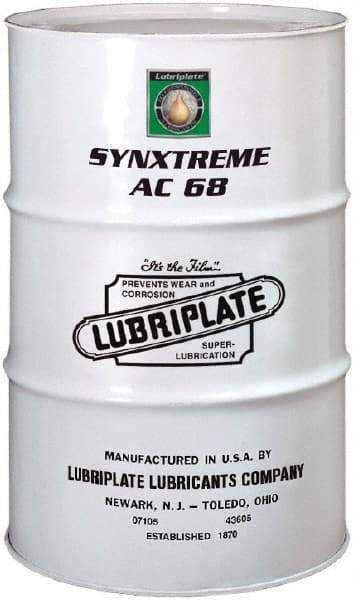 Lubriplate - 55 Gal Drum, ISO 68, SAE 20, Air Compressor Oil - 30°F to 430°, 66 Viscosity (cSt) at 40°C, 9 Viscosity (cSt) at 100°C - A1 Tooling