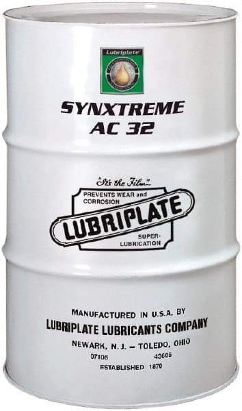 Lubriplate - 55 Gal Drum, ISO 32, SAE 10, Air Compressor Oil - -1°F to 425°, 32 Viscosity (cSt) at 40°C, 6 Viscosity (cSt) at 100°C - A1 Tooling