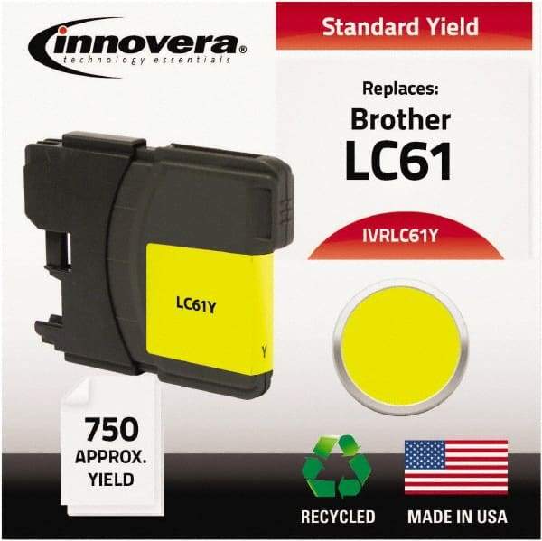 innovera - Yellow Inkjet Printer Cartridge - Use with Brother DCP-165C, 385C, 585CW, MFC-290C, 490CW, 5490CW, 6490CW, 790CW, 990CW - A1 Tooling