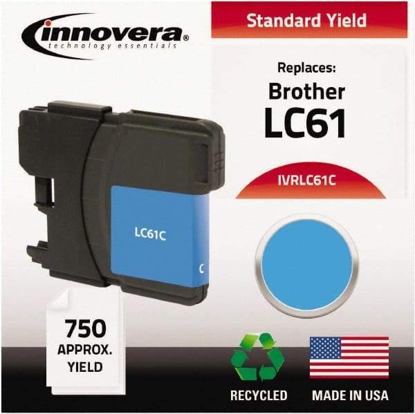 innovera - Cyan Inkjet Printer Cartridge - Use with Brother DCP-165C, 385C, 585CW, MFC-290C, 490CW, 5490CW, 6490CW, 790CW, 990CW - A1 Tooling