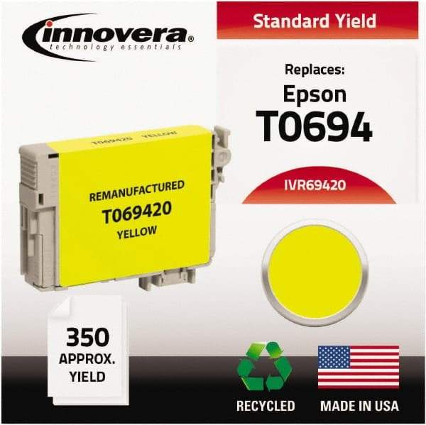 innovera - Yellow Inkjet Printer Cartridge - Use with Epson Stylus C120, CX5000, CX6000, CX7000F, CX7400, CX7450, CX8400, CX9400, NX100, NX200, NX300, NX400, WorkForce 30, 40 - A1 Tooling