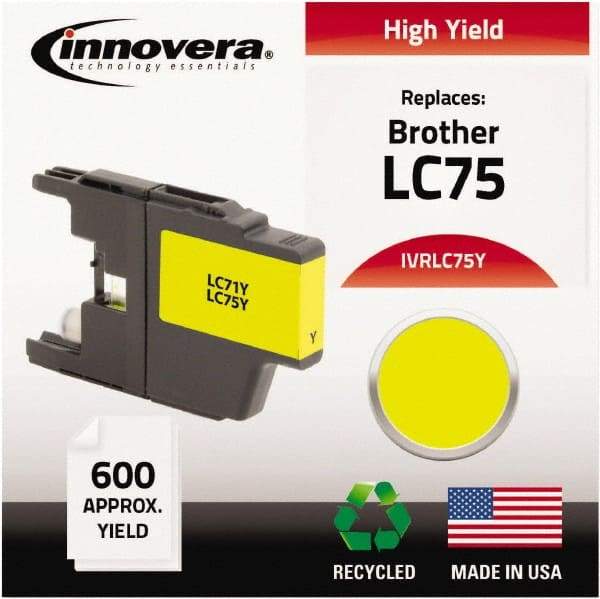 innovera - Yellow Inkjet Printer Cartridge - Use with Brother MFC-J6510DW, MFC-J6710DW, MFC-J6910DW, MFC-J825DW, MFC-J835DW - A1 Tooling