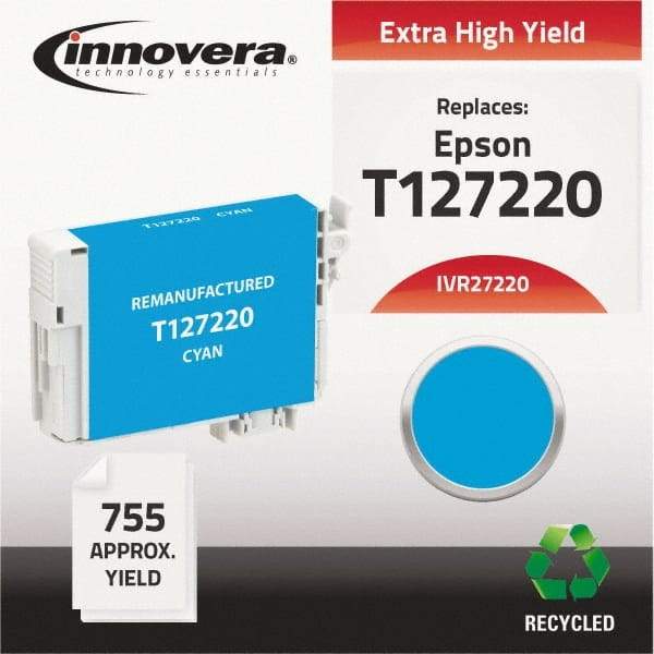 innovera - Cyan Inkjet Printer Cartridge - Use with Epson Stylus NX330, NX430, Workforce 60, 435, 520, 545, 630, 633, 635, 645, 840, 845, 7010, 7510 - A1 Tooling