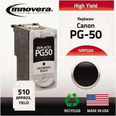 innovera - Black Inkjet Printer Cartridge - Use with Canon FAX-JX200, PIXMA MP150, MP160, MP180, MP450, MP460, MX300, MX310 - A1 Tooling